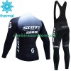 Maillot Cyclisme Hiver + Collant à Bretelles Scott Sram 2023